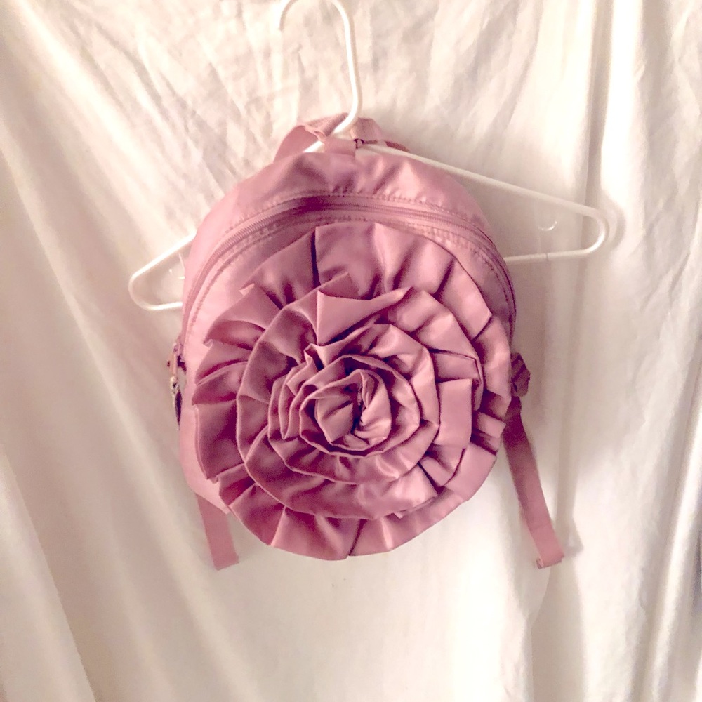 Pink rose backpack